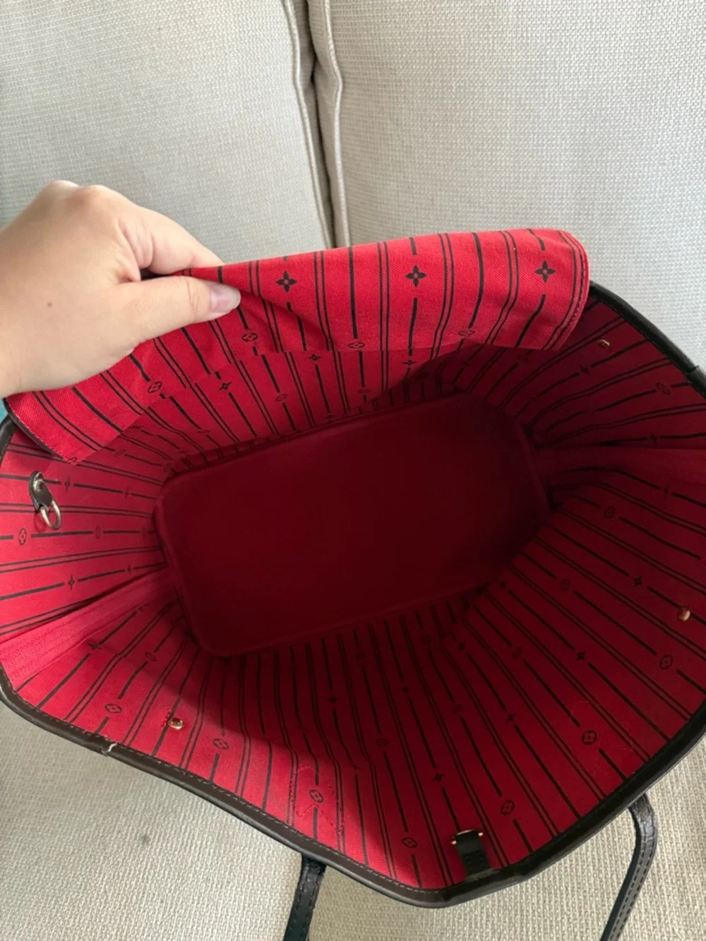 Louis Vuitton Neverfull MM Damier Ebene - Picture 8 of 9